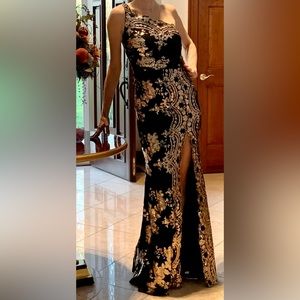Black and rose gold dress size S (6)